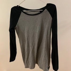Grey Shirt with Black Sleeves